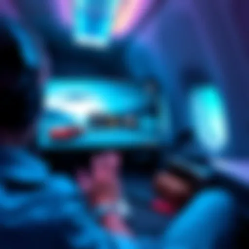 A person preparing a Steam Deck OLED for a long flight, with game titles on the screen and travel essentials nearby