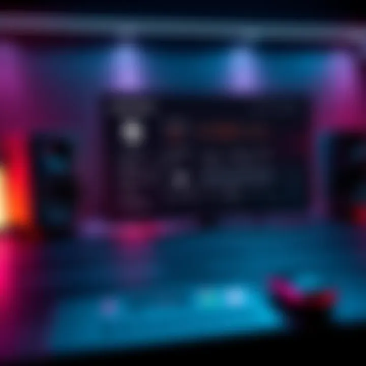 A Steam Deck displaying audio settings on the screen with a focus on speaker adjustments.