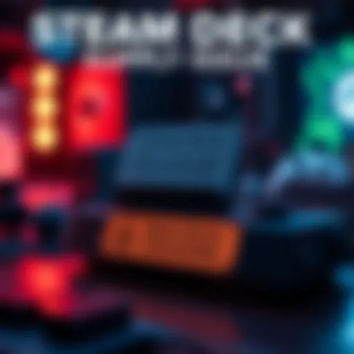 A Steam Deck console with a warning sign about RAM and storage shortages