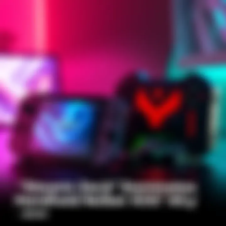 Steam Deck handheld gaming device next to the Xbox ROG Ally, showcasing their designs and features.