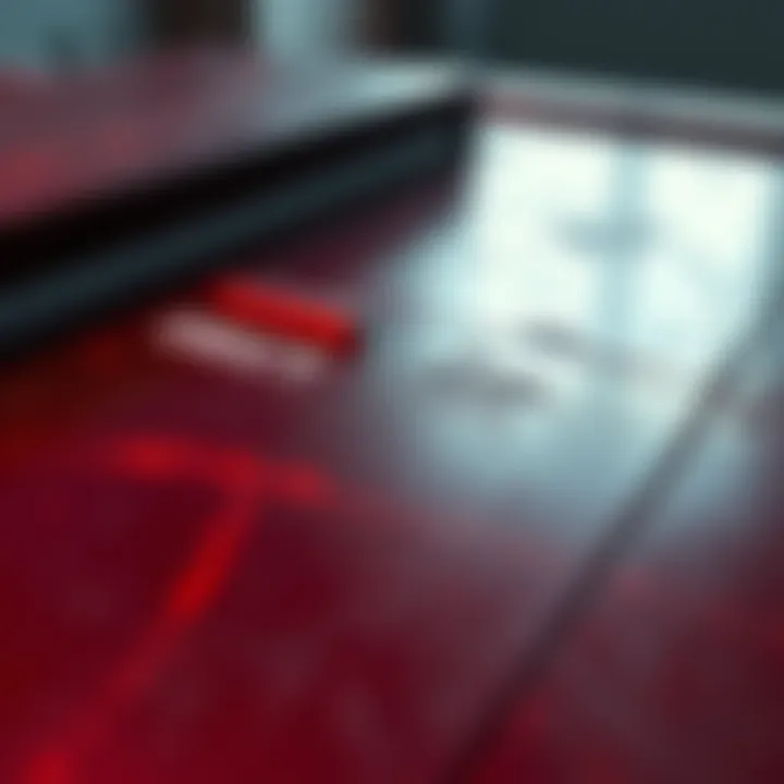 A Steam Deck showing signs of use with some scratches and wear on the surface