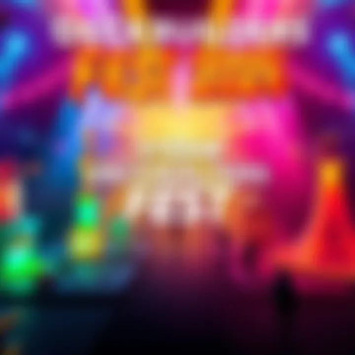 A vibrant scene from the Steam Deckbuilders Fest 2026 trailer showing colorful builds and event highlights.