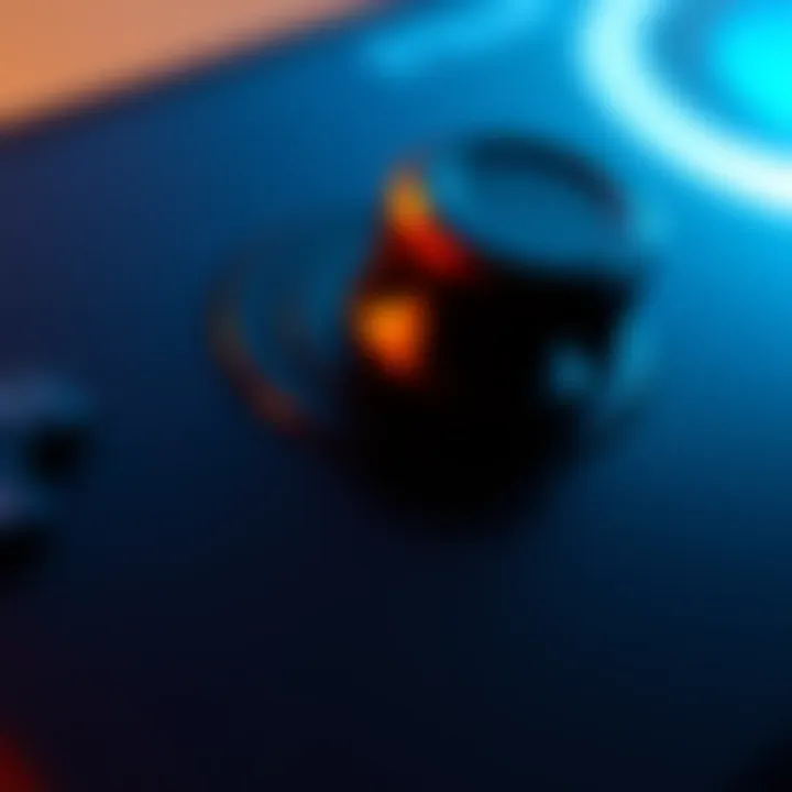 A close-up of a Steam device showing a D-pad that appears to be stuck, causing an upward scrolling effect on the screen.