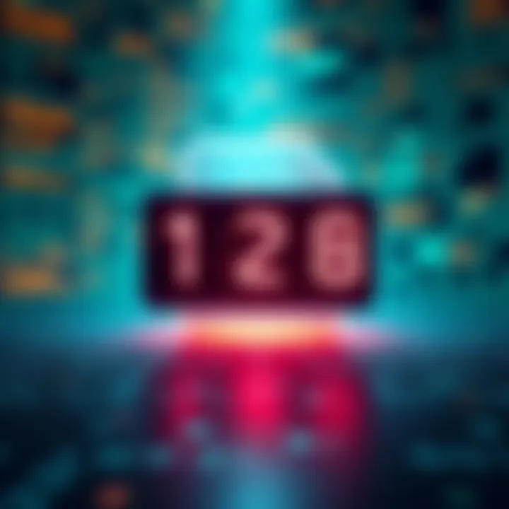 A visual representation of a countdown timer linked to a Steam EXE file, with a backdrop of digital code.