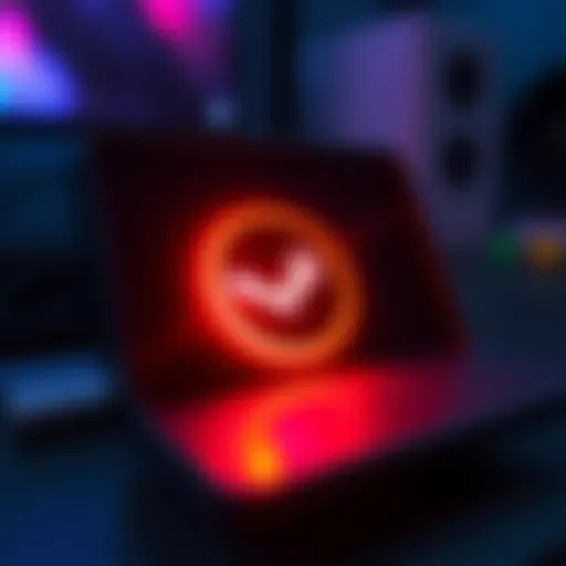 A close-up of a Steam Frame device showing a charging indicator lighting up, symbolizing improved charging speed after a software update