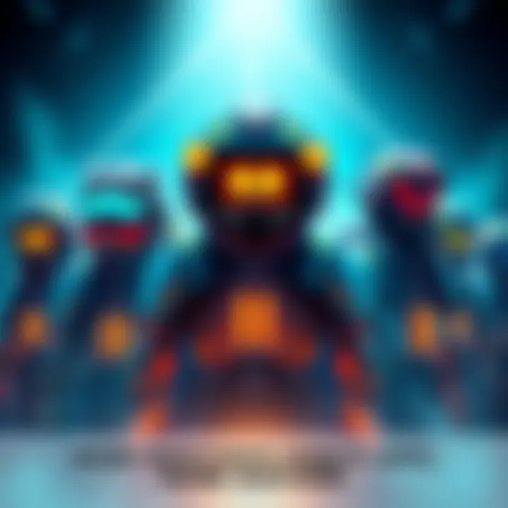 Colorful game avatars representing characters from Marathon, showcasing unique art styles, displayed on user profiles