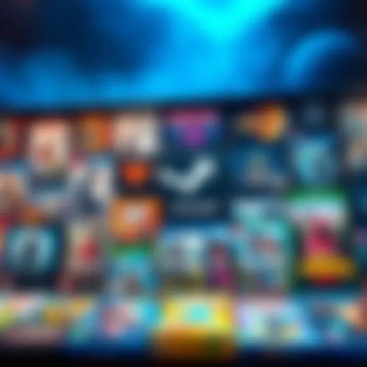 A collection of game boxes and screenshots displayed together, representing the variety of games available on Steam.