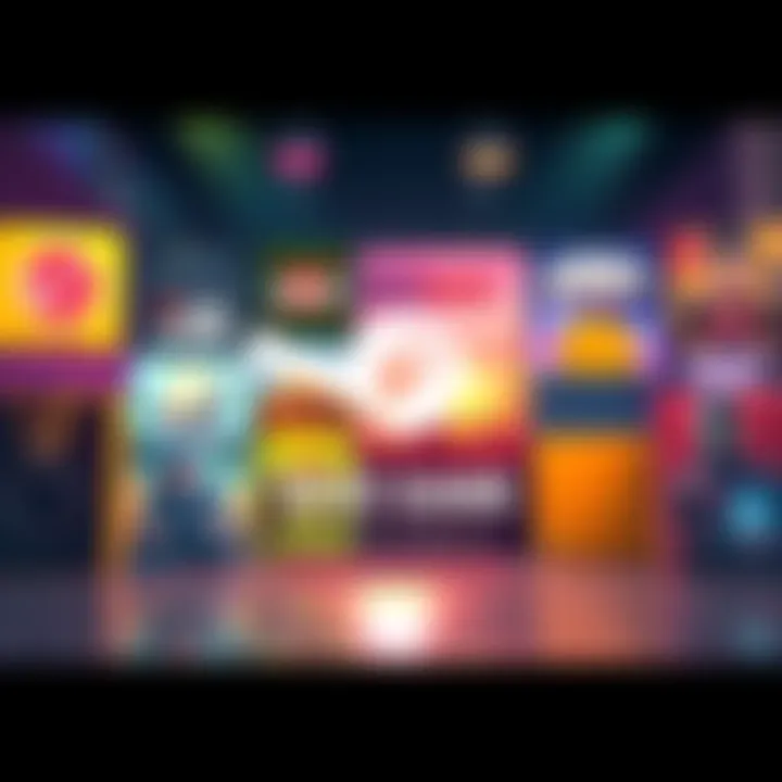 Illustration of popular games available in a Steam giveaway, including colorful graphics and game logos like Sunset Overdrive.