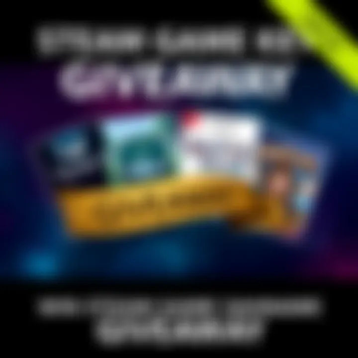 Graphic showing four Steam game options: Teslagrad Remastered, Unloved, The Haunted Island, and Tropico 4 with a giveaway banner