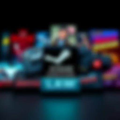 Various Steam game keys displayed with popular game titles like Vampire Survivors and Karate Survivor