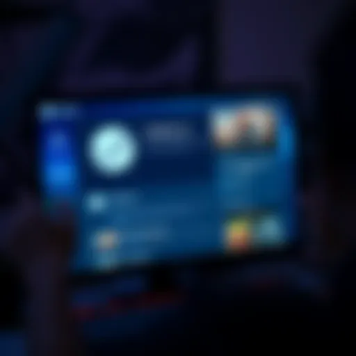 A computer screen displaying a Steam interface with a game update notification, showing mod issues and downgrade options