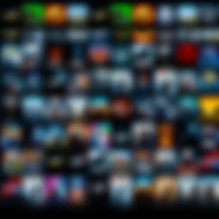 A grid display of various Steam game covers arranged neatly, showcasing a diverse collection of games.