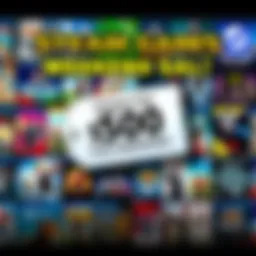 Steam Games Weekend Sale A colorful display of popular Steam game covers with a tag indicating $50 or less, inviting gamers to participate in a weekend sale.