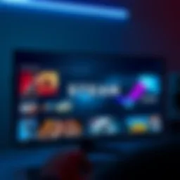 Screenshot of the Steam interface showing popular game titles and user-friendly design