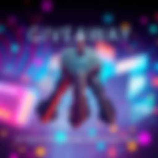Graphic showing keys for games including Gatekeeper against a colorful background, inviting people to enter the giveaway by sharing their favorite album.