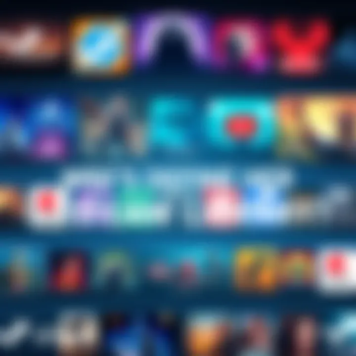 Steam Library Games A collection of game icons representing various genres in a Steam library, showcasing diverse gaming preferences.