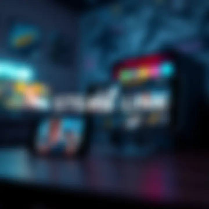 A visualization of Steam Link streaming from a gaming PC to a mobile device, showing graphics rendering and game display on the device screen.