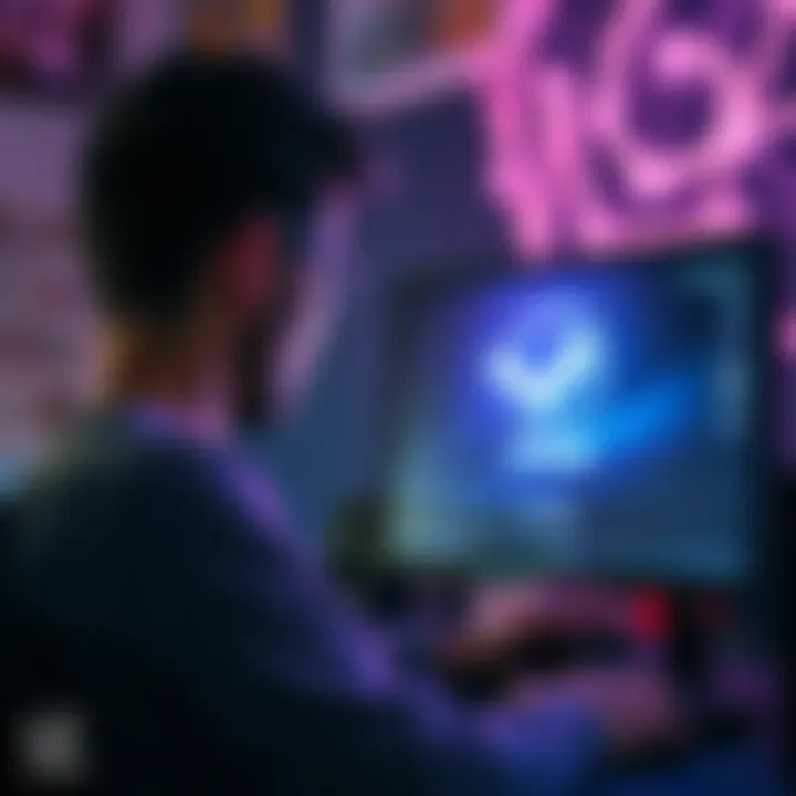 Steam Loading Screen Issue A frustrated gamer staring at a loading screen on a computer while trying to access Steam.