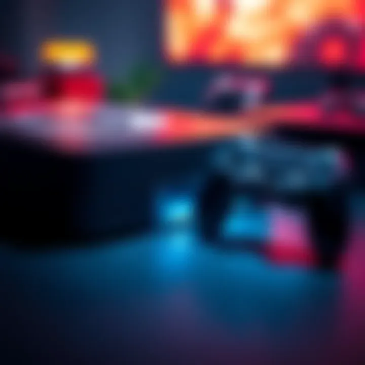 A Steam Machine next to a PlayStation controller, symbolizing competition in gaming.