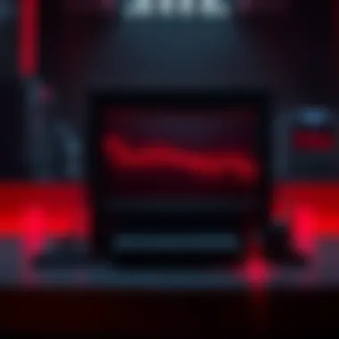 Steam Machine with Red Screen Steam Machine showing a red line error on screen, indicating GPU failure