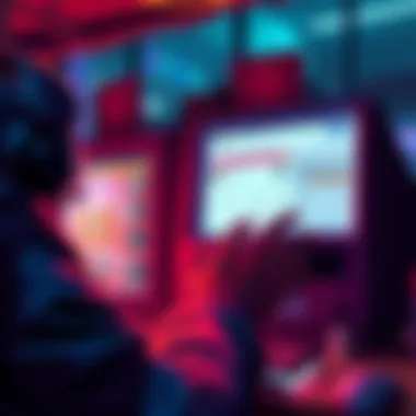 A person browsing eBay listings for Steam Machine reservations with high prices displayed