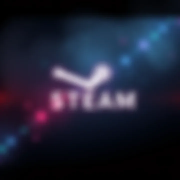 A screenshot of the Steam application showing missing text and icons after launch, highlighting the issue users are facing.