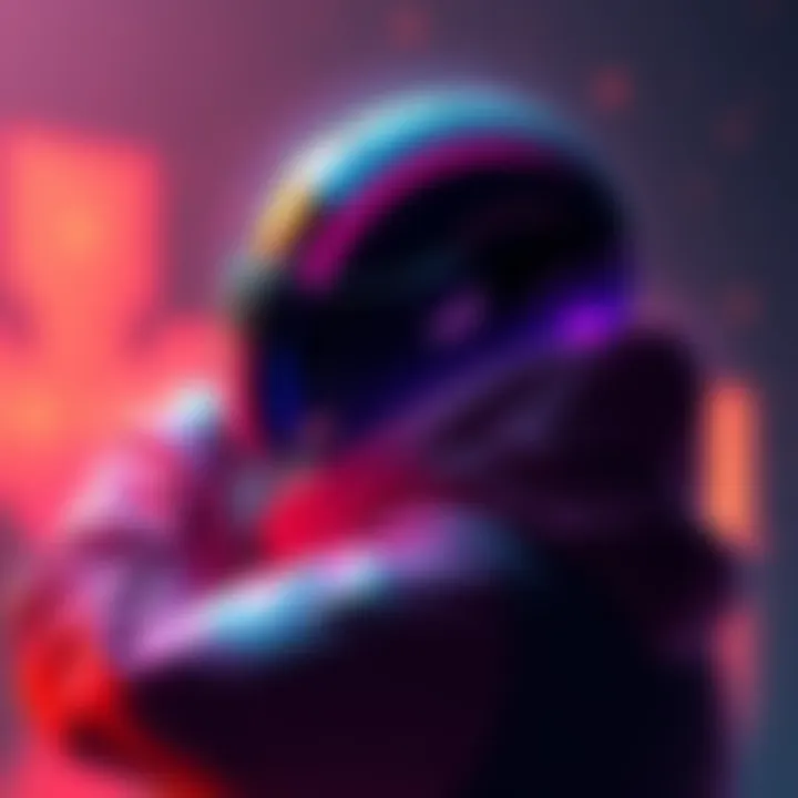 A gamer showcases their partially redesigned Steam profile featuring vibrant colors and elements from The Finals game.