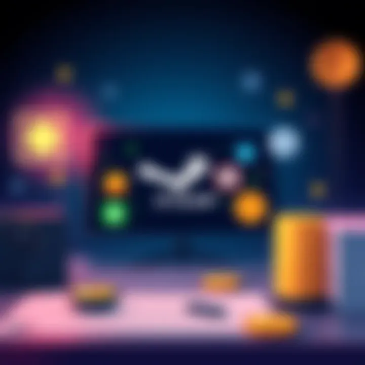 An illustration showing a digital screen with game icons and payment symbols, emphasizing compliance with payment guidelines.