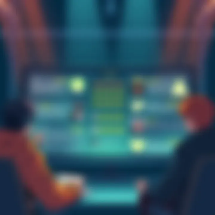 An illustration showing players leaving reviews on the Steam platform for various video games, showcasing their ratings and comments.