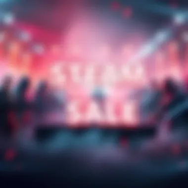 An eye-catching graphic showing discounts on popular video games like Blasphemous 2 and STAR WARS Jedi: Fallen Order during the Steam Sale