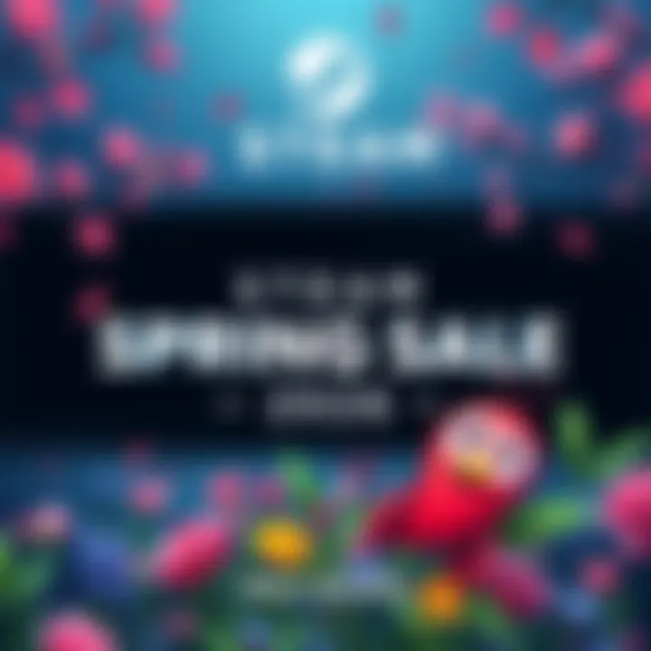 Steam Spring Sale 2026 Promotional graphic for Steam Spring Sale featuring discounts on popular video games