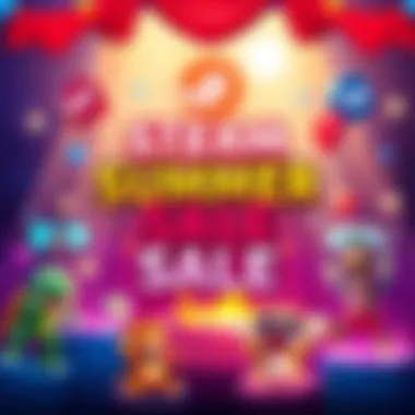 Colorful banner showcasing discounts on popular video games during the 2026 Steam Summer Sale