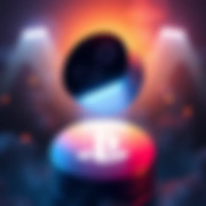 Illustration showing Steam's logo rising above PlayStation's logo, symbolizing user growth comparison