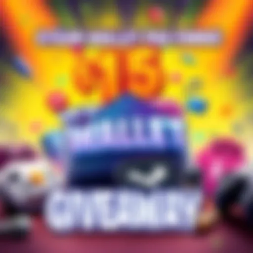 Steam Wallet Giveaway Promotion A colorful graphic promoting a giveaway for $15 in Steam Wallet funds, featuring gaming elements and cheerful text inviting people to participate.