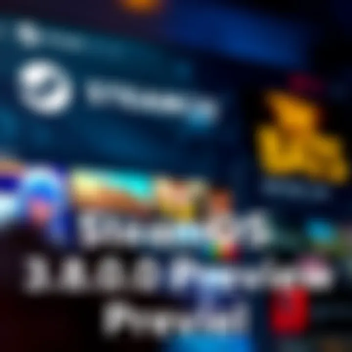 SteamOS 3.8.0 Preview Features A close-up view of a gaming interface displaying new features of SteamOS 3.8.0 Preview, highlighting performance and user interface improvements.