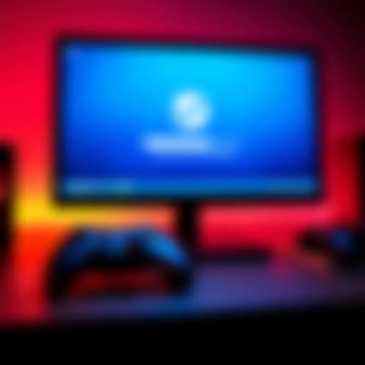 SteamOS Installation Process A graphic showing a computer screen with a progress bar indicating the quick installation of SteamOS, alongside a gaming controller