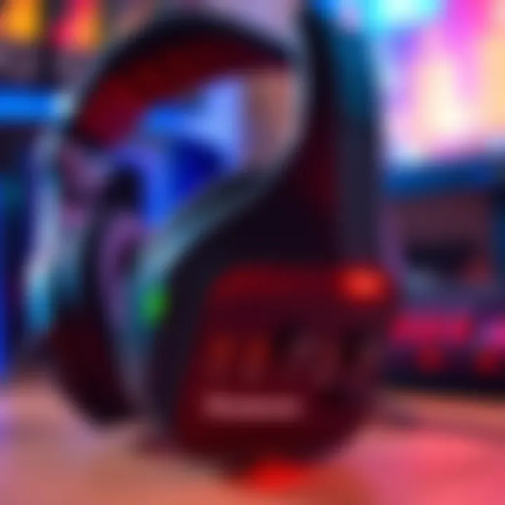 A Steelseries wireless headset displayed with a focus on the chat mixer controls, showing headphones and connection options.