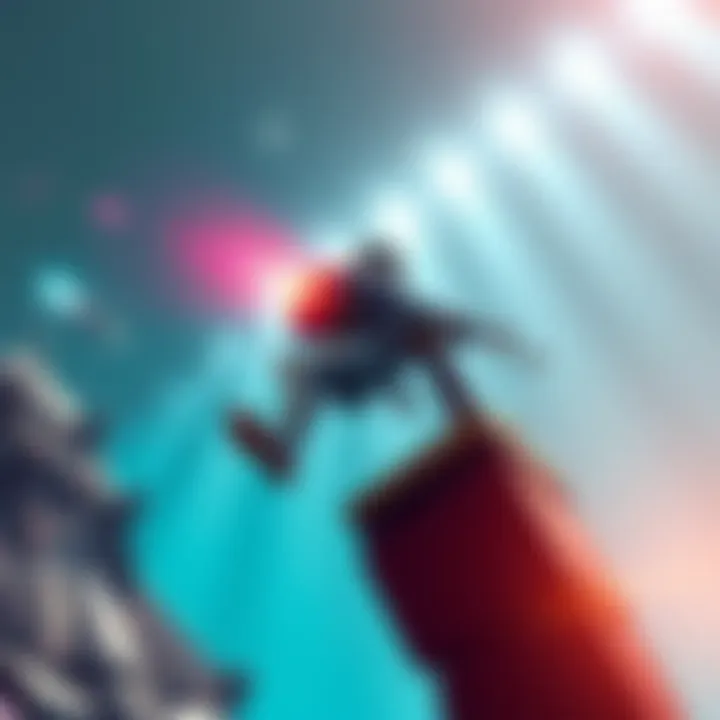 A player successfully executing a lobby jump in the game Stella Montis, showcasing focus and skill during gameplay.