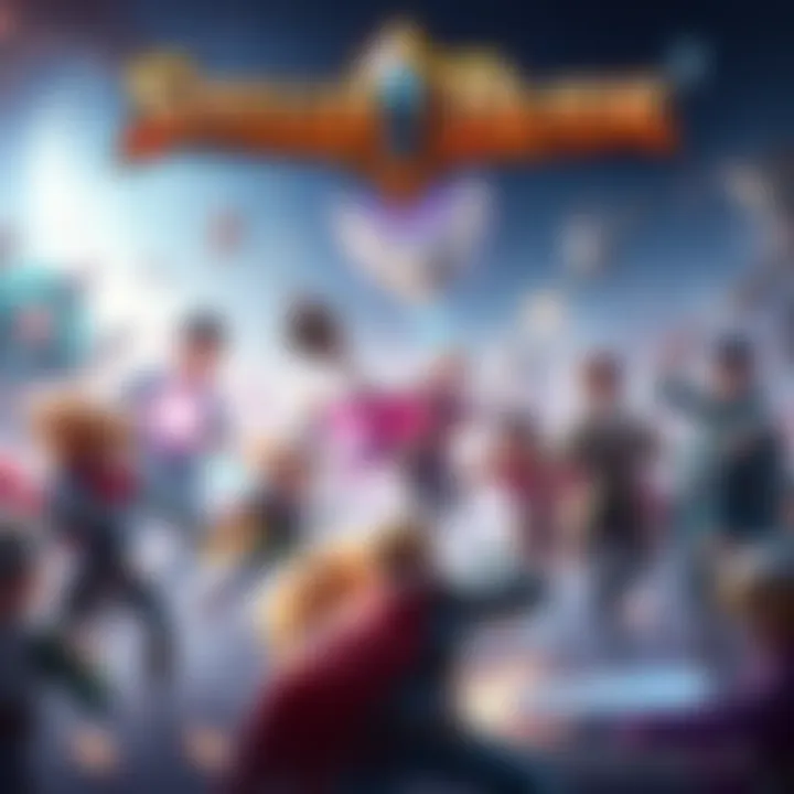 A vibrant scene from Stellar Blade showcasing diverse players engaging with the game.