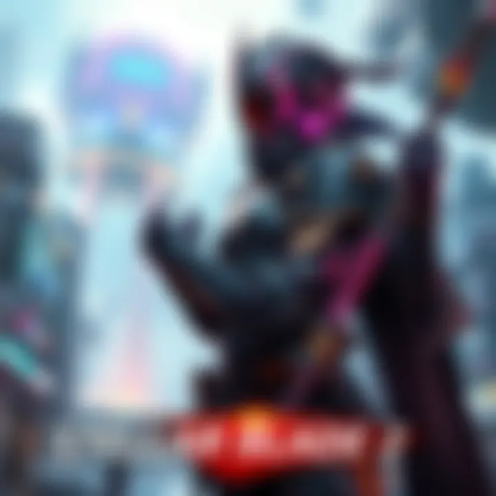 Stellar Blade 2 Game Scene A character from Stellar Blade 2 stands ready for battle, showcasing a futuristic design with armor and weapons, background hints at an imaginative world inspired by Ghost in The Shell.