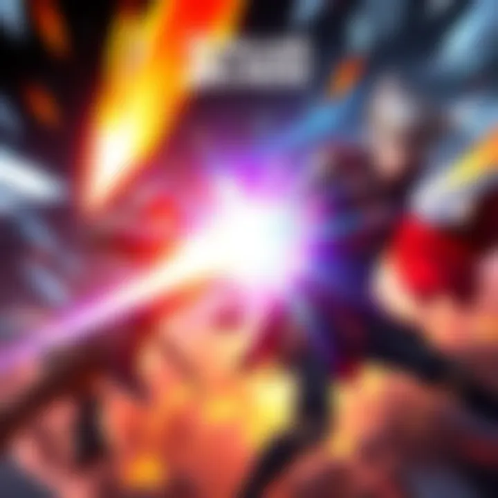 A dynamic combat scene from Stellar Blade featuring a character engaging in action with vibrant effects and intense movements.