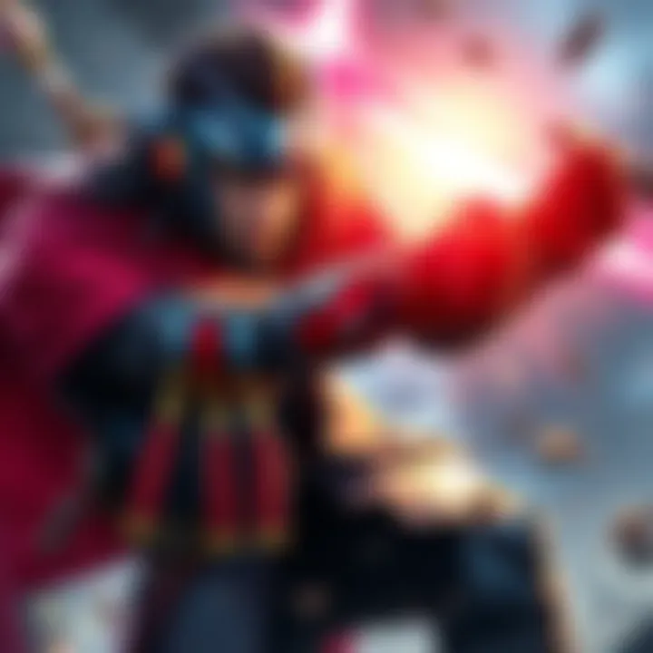 A character from Stellar Blade in an action pose, showcasing dynamic gameplay and vibrant graphics.