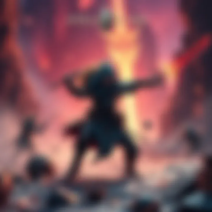 Stellar Blade Gameplay A character battling in a fantasy environment, showcasing combat mechanics similar to soulslike games.