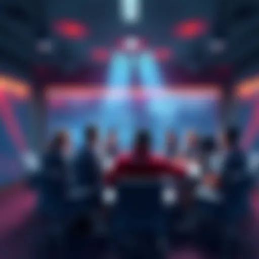A group of players debating over loyalty and performance in a team meeting room