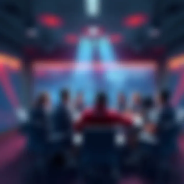 A group of players debating over loyalty and performance in a team meeting room