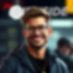 A striking portrait of Steve Burnside showcasing his cool demeanor and stylish appearance, with a confident smile and casual attire.