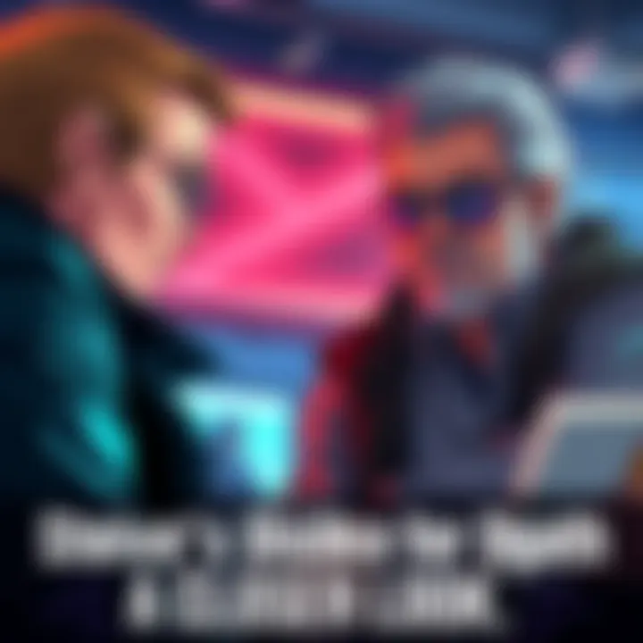 Steve looks frustrated while Dagath appears indifferent during a discussion