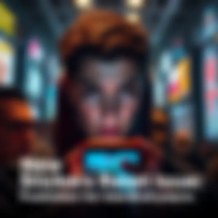 A frustrated person looking at their phone with stickers disappearing from an app screen.