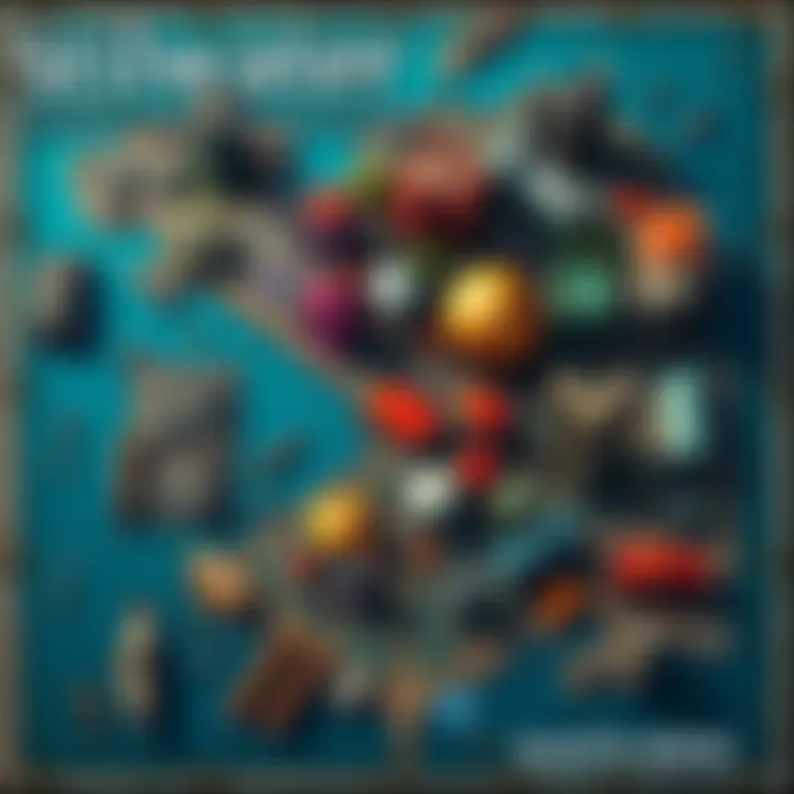 A detailed map showing diverse districts and hidden spots in Stilwater from Saints Row 2.