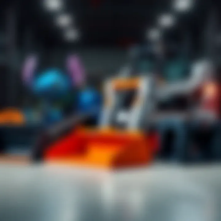 A Stitch 1 and a Bobcat are displayed side-by-side, both equipped with full attachments, showcasing their features and performance capabilities.